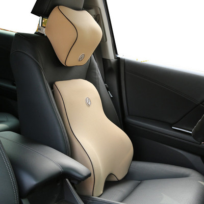 Automobilio pagalvėlė Automobilinė galvos atrama Kaklo pagalvė Juosmens pagalvė Sėdynės atrama juosmens pagalvė Automobilio kelionei atminties putplasčio pagalvė malšina juosmens skausmą