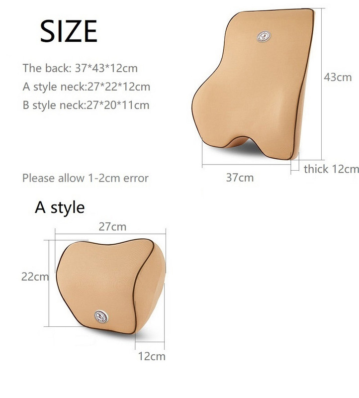 Automobilio pagalvėlė Automobilinė galvos atrama Kaklo pagalvė Juosmens pagalvė Sėdynės atrama juosmens pagalvė Automobilio kelionei atminties putplasčio pagalvė malšina juosmens skausmą