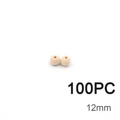 TYRY.HU Buko mediniai karoliukai Mediniai apvalūs karoliukai 14-18 mm Ekologiški mediniai karoliukai papuošalams Gaminti „pasidaryk pats“ čiulptukų grandinėles