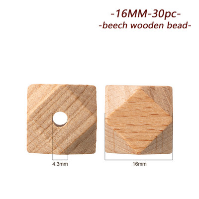 TYRY.HU Buko mediniai karoliukai Mediniai apvalūs karoliukai 14-18 mm Ekologiški mediniai karoliukai papuošalams Gaminti „pasidaryk pats“ čiulptukų grandinėles