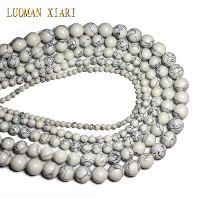 Didmeninė prekyba juodo onikso apvaliais natūralaus akmens karoliukais papuošalams gaminti „pasidaryk pats“ apyrankės karoliai 4/6/8/10/12/14 mm 15 colių sruogos