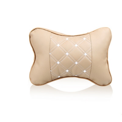 2021 m. Nauja Mini Visos PU odos automobilinės kaklo pagalvės patogios universalios Auto Seat Head Kaklo atramos pagalvėlė Galvos atramos pagalvės pagalvė