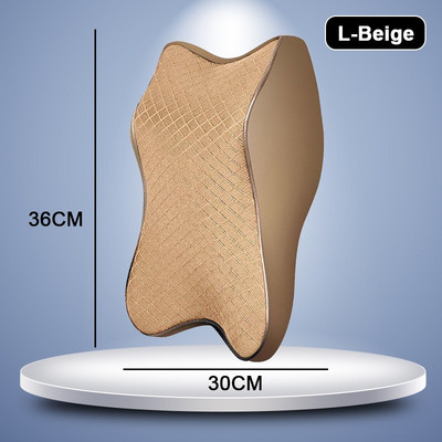 Automobilio sėdynės galvos atramos pagalvėlė 3D atminties putplasčio pagalvė, galvos kaklo skausmą malšinanti kelioninė kaklo atrama, kvėpuojanti tinklinė medžiaga, atminties putplasčio pagalvėlė