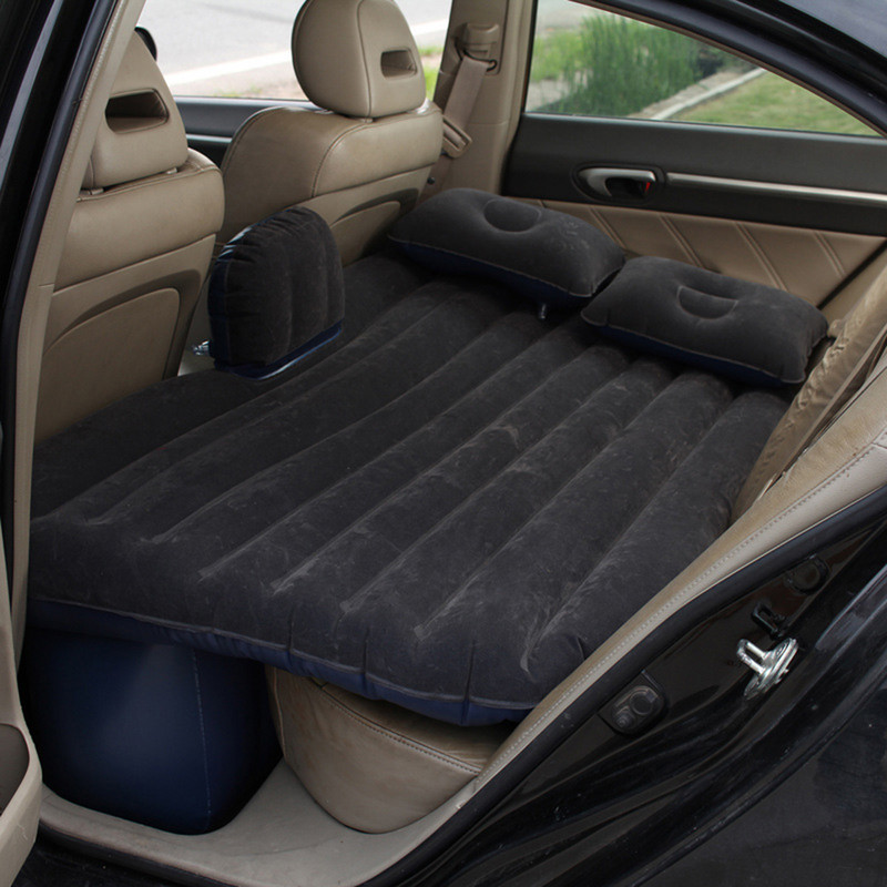 Automobilio kelioninė lova pripučiama sofa Automobilinis čiužinys pneumatinė lova nugaros sėdynės miegui skirtas kilimėlis su pagalve / pompa Kelioninio čiužinio automobilio salono dalys