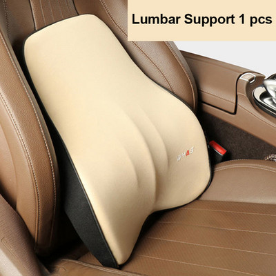 Automobilio vairuotojo pagalvės vieta Atminties putplasčio automobilio juosmens atrama nugaros pagalvėlė Automobilio sėdynės kaklo pagalvė Plaunama auto pagalvės pagalvėlės priedai