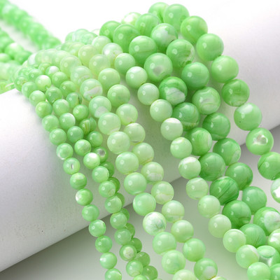 4 6 8 mm natūralūs karoliukai apvalūs perlų karoliukai spalvingi laisvi tarpiniai karoliukai papuošalams gaminti „pasidaryk pats“ apyrankių karolių priedai