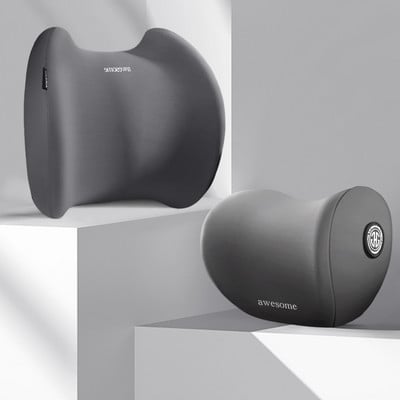 Възглавница за кола Възглавница за врата от мемори пяна Шийно-лумбална опора Облегалка за глава на кола Подложка за гърба Възглавница за офис Аксесоари за интериор на кола