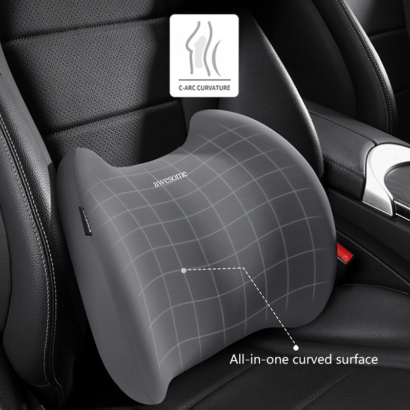 Възглавница за кола Възглавница за врата от мемори пяна Шийно-лумбална опора Облегалка за глава на кола Подложка за гърба Възглавница за офис Аксесоари за интериор на кола
