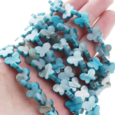 Raznobojne prirodne školjke Razmak perle Leptir privjesci Rasute perle za izradu nakita Nalazi DIY narukvica Ogrlica Dodaci