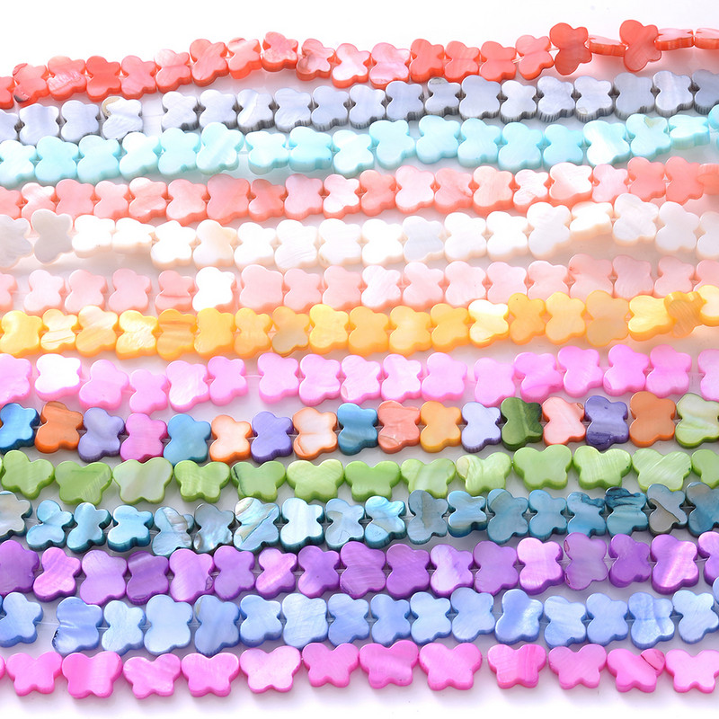 Raznobojne prirodne školjke Razmak perle Leptir privjesci Rasute perle za izradu nakita Nalazi DIY narukvica Ogrlica Dodaci