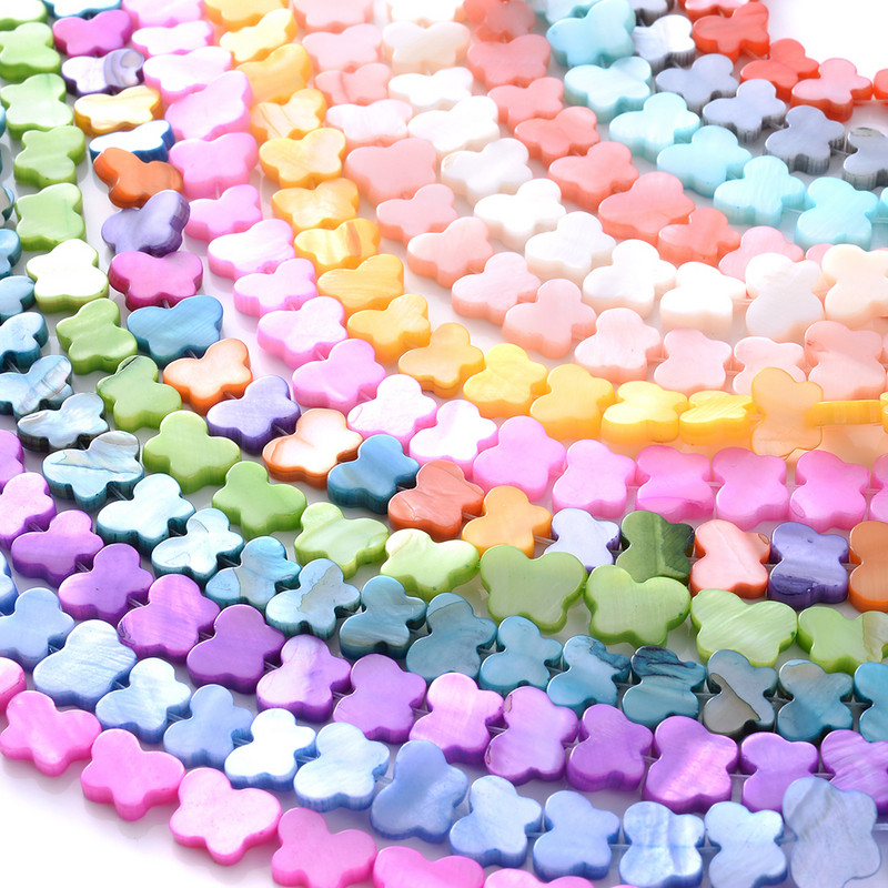 Raznobojne prirodne školjke Razmak perle Leptir privjesci Rasute perle za izradu nakita Nalazi DIY narukvica Ogrlica Dodaci