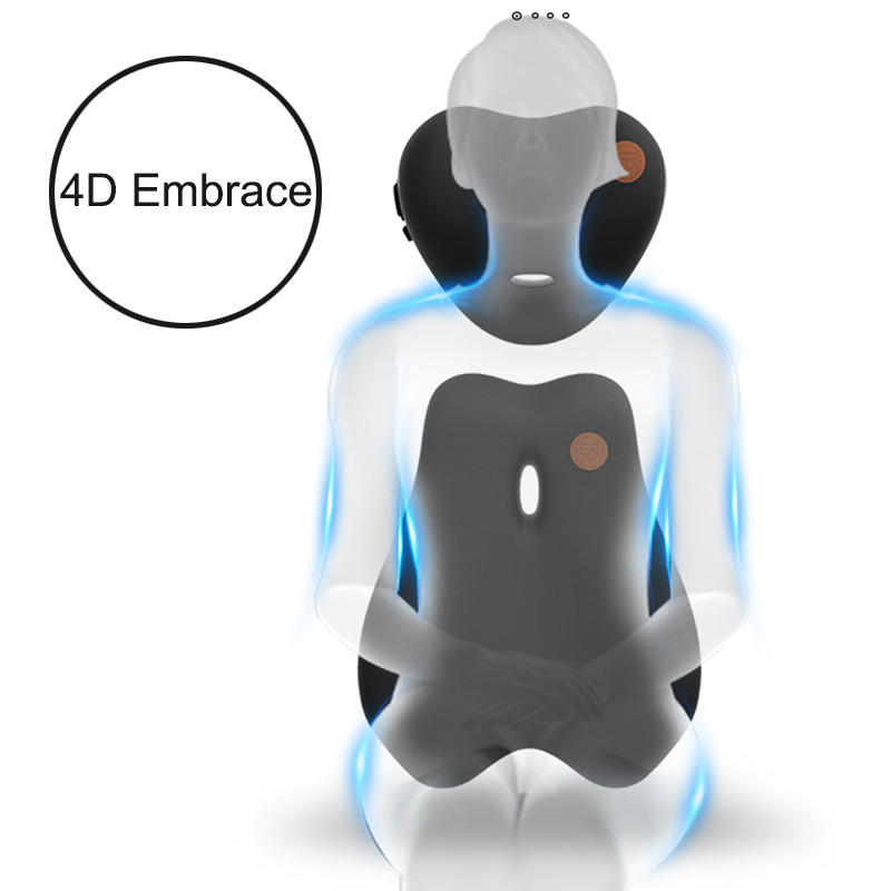 Автомобилна масажна облегалка за глава Лумбална опора Възглавница Авто седалка Пътуване Релакс глава Поддръжка на кръста Мемори пяна Възглавница за врата на кола Възглавница за гръб