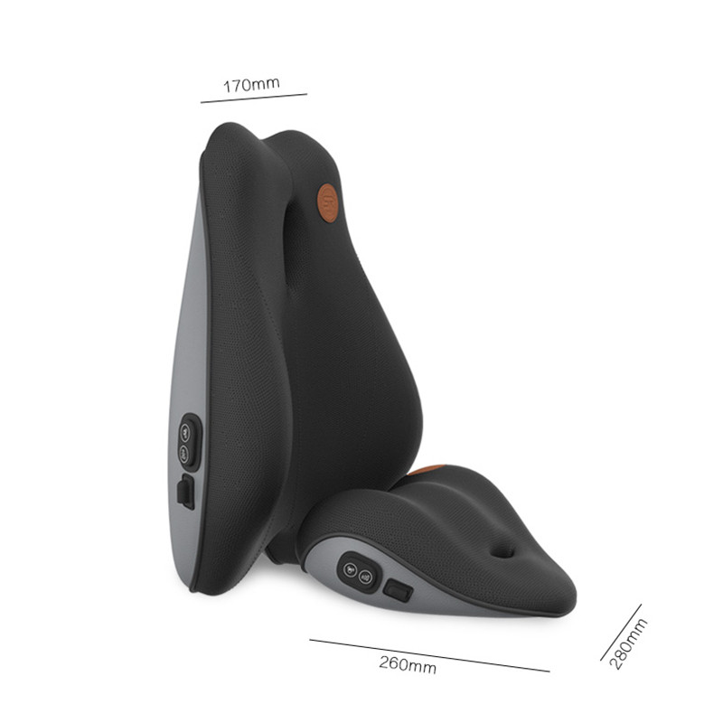 Автомобилна масажна облегалка за глава Лумбална опора Възглавница Авто седалка Пътуване Релакс глава Поддръжка на кръста Мемори пяна Възглавница за врата на кола Възглавница за гръб