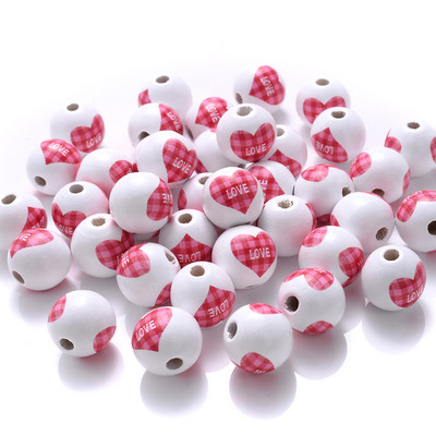 10/20/50 kom 15 mm prirodne drvene perle, okrugle božićne perle za razmaknice za „uradi sam“ dekoraciju, zabave, festivale, pribor, pribor