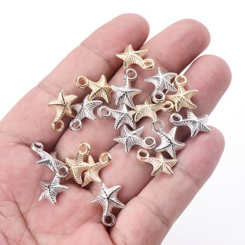 50/100/150 τμχ Ακρυλικά γούρια CCB Starfish Spacer Beads μενταγιόν για κοσμήματα κατασκευής Diy βραχιόλι αξεσουάρ κολιέ