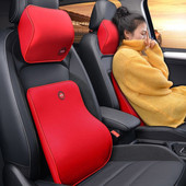 Automobilio nugaros atrama Auto kaklo pagalvės atrama Universali minkšta kaklo pagalvės pagalvėlė automobilio atminties putų apsauga juosmens pagalvė juosmens atrama