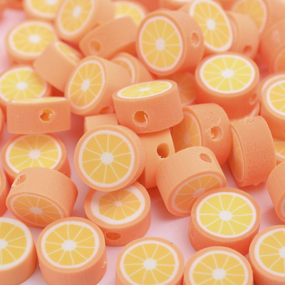 30/50/100 vnt 10 mm mišrūs vaisių karoliukai polimeriniai molio karoliukai palaidi karoliukai papuošalams gaminti „pasidaryk pats“ apyrankių karolių priedai