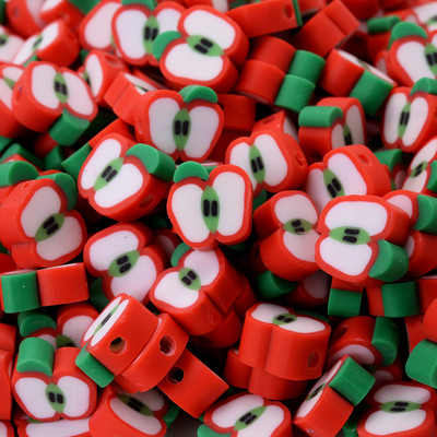 30/50/100 vnt 10 mm mišrūs vaisių karoliukai polimeriniai molio karoliukai palaidi karoliukai papuošalams gaminti „pasidaryk pats“ apyrankių karolių priedai