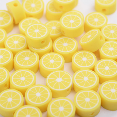 30/50/100 vnt 10 mm mišrūs vaisių karoliukai polimeriniai molio karoliukai palaidi karoliukai papuošalams gaminti „pasidaryk pats“ apyrankių karolių priedai