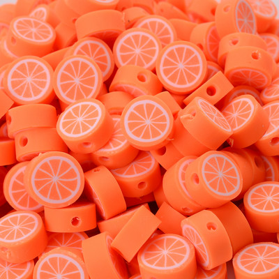 30/50/100 vnt 10 mm mišrūs vaisių karoliukai polimeriniai molio karoliukai palaidi karoliukai papuošalams gaminti „pasidaryk pats“ apyrankių karolių priedai