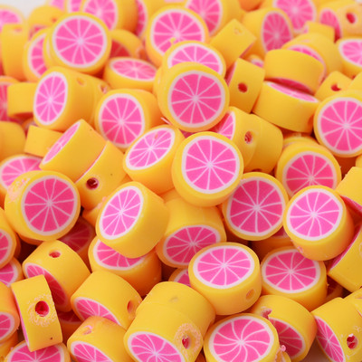 30/50/100 vnt 10 mm mišrūs vaisių karoliukai polimeriniai molio karoliukai palaidi karoliukai papuošalams gaminti „pasidaryk pats“ apyrankių karolių priedai