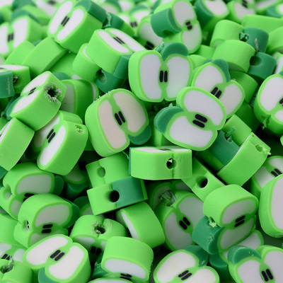 30/50/100 vnt 10 mm mišrūs vaisių karoliukai polimeriniai molio karoliukai palaidi karoliukai papuošalams gaminti „pasidaryk pats“ apyrankių karolių priedai