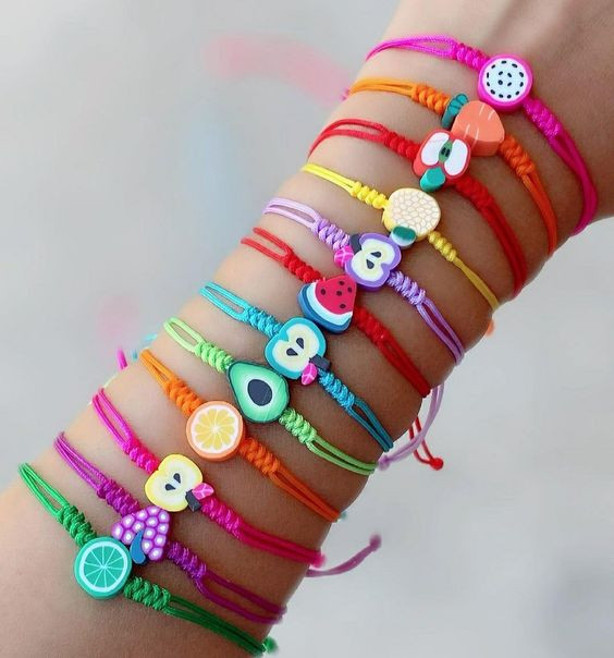 30/50/100 vnt 10 mm mišrūs vaisių karoliukai polimeriniai molio karoliukai palaidi karoliukai papuošalams gaminti „pasidaryk pats“ apyrankių karolių priedai