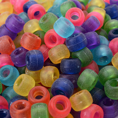 6x9 mm prozirne akrilne perle mješovitih boja s velikom rupom staklene rižine perle razmaknice perle za izradu nakita Diy narukvica ogrlica