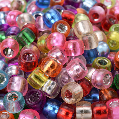 6x9 mm prozirne akrilne perle mješovitih boja s velikom rupom staklene rižine perle razmaknice perle za izradu nakita Diy narukvica ogrlica