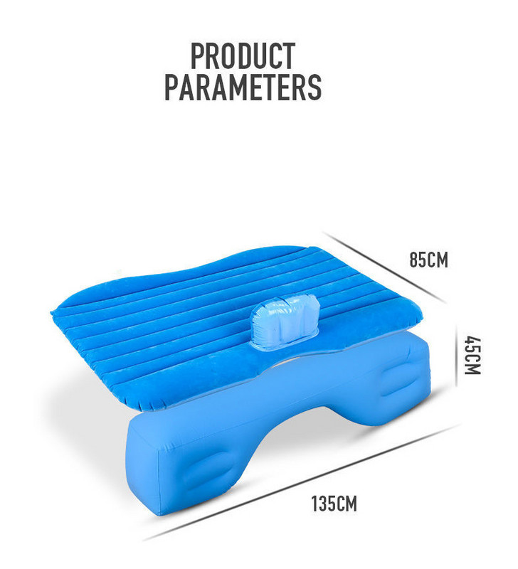 Krevet za automobil, zračni madrac, putni, univerzalni, stražnje sjedalo, višenamjenski kauč, jastuk, prostirka za kampiranje, jastuci, kauč, cama
