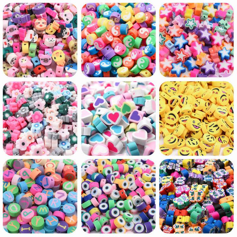 30/50/100kom Perle od polimerske gline Narezano voće Životinjski smajlići Perle razmaknice Perle za izradu nakita Diy narukvica Ogrlica