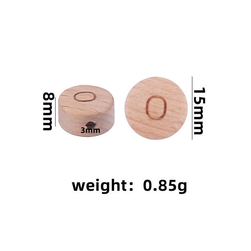 10 db természetes betűs fagyöngy 10 mm