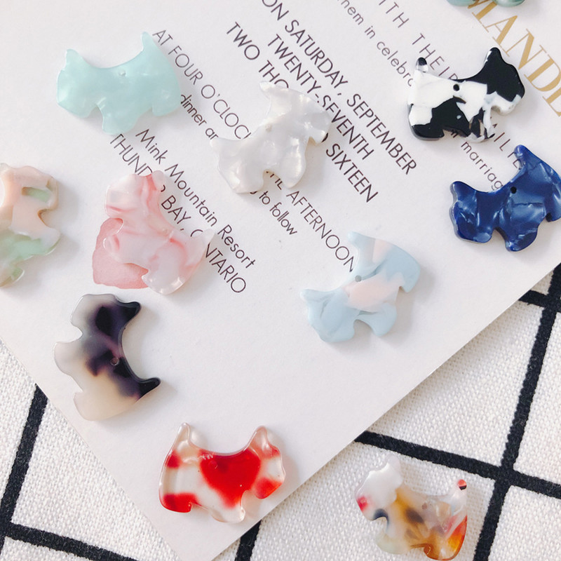 DIY nakit 5kom Psić Akril Ručno izrađen nakit Izrada Naušnice Šarm Privjesak Za Ogrlicu Narukvica Veleprodaja 20x16.5mm