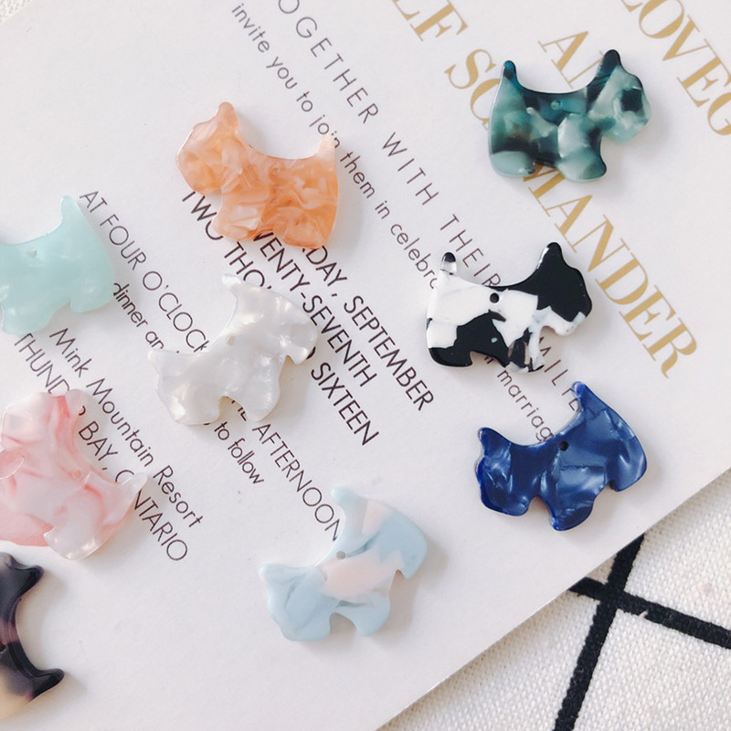 DIY nakit 5kom Psić Akril Ručno izrađen nakit Izrada Naušnice Šarm Privjesak Za Ogrlicu Narukvica Veleprodaja 20x16.5mm