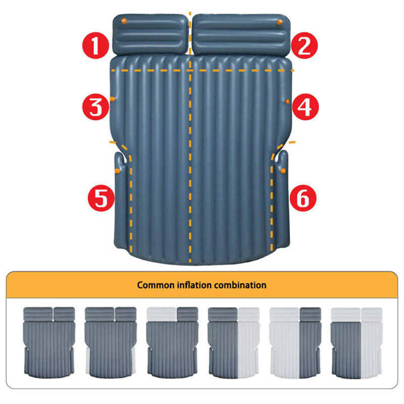 Zračna prostirka Kamp krevet Madrac za auto Dvostrana Oxford tkanina Vanjski sklopivi dodaci na napuhavanje kada spavate na dugim putovanjima