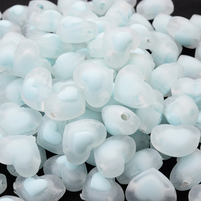 30 komada 17 mm mat akrilne perle u obliku srca, želatinaste boje, labave perle za narukvice Izrada nakita DIY ručno rađeni dodaci