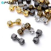 10db/tétel 8*20mm 4Colors Ötvözet súlyzó Súlyzó Távtartó Gyöngyök Ékszerkészítés Barkácsolás Karkötő Nyaklánc Varázslatok