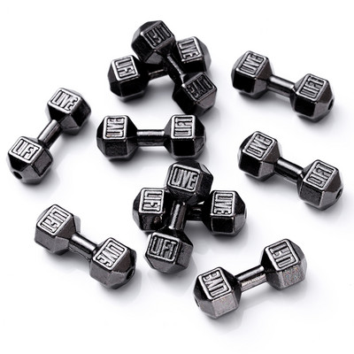 10db/tétel 8*20mm 4Colors Ötvözet súlyzó Súlyzó Távtartó Gyöngyök Ékszerkészítés Barkácsolás Karkötő Nyaklánc Varázslatok