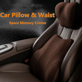 Naslon za glavu automobila od memorijske pjene Potpora za vrat Opuštanje lumbalne kralježnice Dodaci za auto sjedala Jastuci za automobil Jastuk za leđa