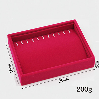 DIY Storage Ladica 20*15*3cm Baršunasta ambalaža za nakit Prikaz nakita Naušnice Ogrlice Privjesci Narukvice Pladanj Držač Futrola