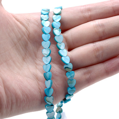 65-70 kom/lot 6 mm prirodne školjke u obliku srca perle u boji sedefa 6 mm razmaknice perle za izradu nakita Narukvica Ogrlica DIY