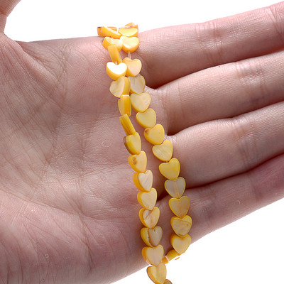 65-70 kom/lot 6 mm prirodne školjke u obliku srca perle u boji sedefa 6 mm razmaknice perle za izradu nakita Narukvica Ogrlica DIY