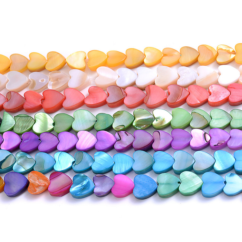 65-70 kom/lot 6 mm prirodne školjke u obliku srca perle u boji sedefa 6 mm razmaknice perle za izradu nakita Narukvica Ogrlica DIY