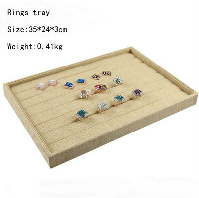 Novi dolazak Umotani platneni nakit Izlog za nakit Posuda za nakit Držač prstena Ogrlice Organizator Narukvice Izlog Kutija za privjeske