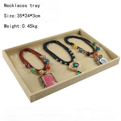 Novi dolazak Umotani platneni nakit Izlog za nakit Posuda za nakit Držač prstena Ogrlice Organizator Narukvice Izlog Kutija za privjeske