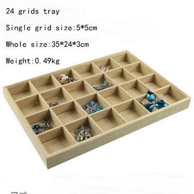 Novi dolazak Umotani platneni nakit Izlog za nakit Posuda za nakit Držač prstena Ogrlice Organizator Narukvice Izlog Kutija za privjeske