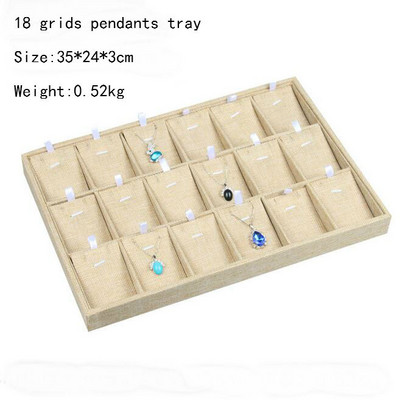 Novi dolazak Umotani platneni nakit Izlog za nakit Posuda za nakit Držač prstena Ogrlice Organizator Narukvice Izlog Kutija za privjeske