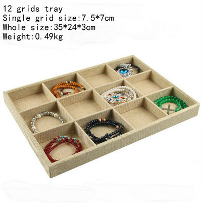 Novi dolazak Umotani platneni nakit Izlog za nakit Posuda za nakit Držač prstena Ogrlice Organizator Narukvice Izlog Kutija za privjeske