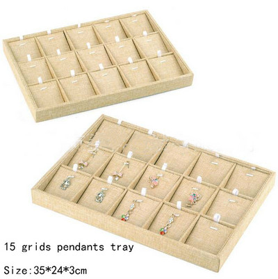 Novi dolazak Umotani platneni nakit Izlog za nakit Posuda za nakit Držač prstena Ogrlice Organizator Narukvice Izlog Kutija za privjeske