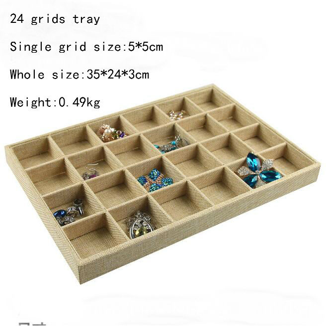 Novi dolazak Umotani platneni nakit Izlog za nakit Posuda za nakit Držač prstena Ogrlice Organizator Narukvice Izlog Kutija za privjeske